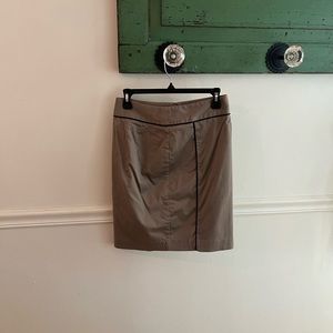 Ann Taylor Khaki Pencil Skirt